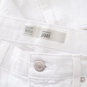Topshop Jamie jeans in white